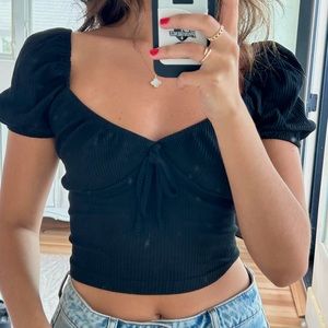 Princess Polly black going out top